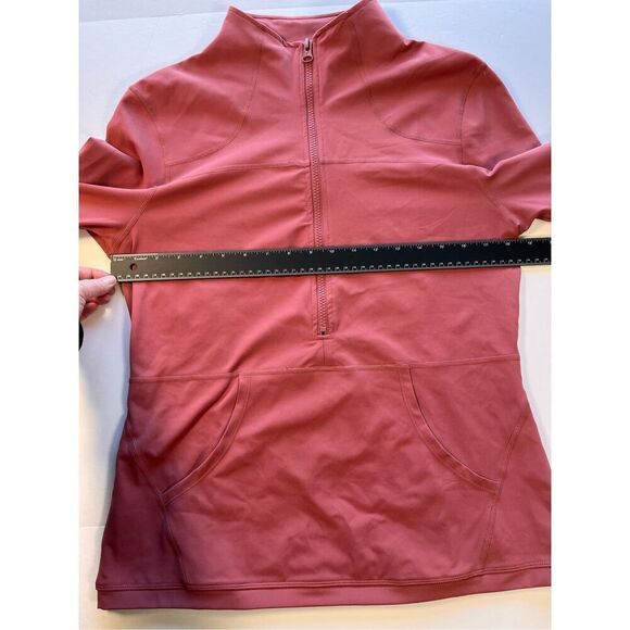 Zyia Active 1/2 Zip LongSleeve Pocket Pullover Salmon Pink Size Extra Large NWOT - Picture 5 of 7